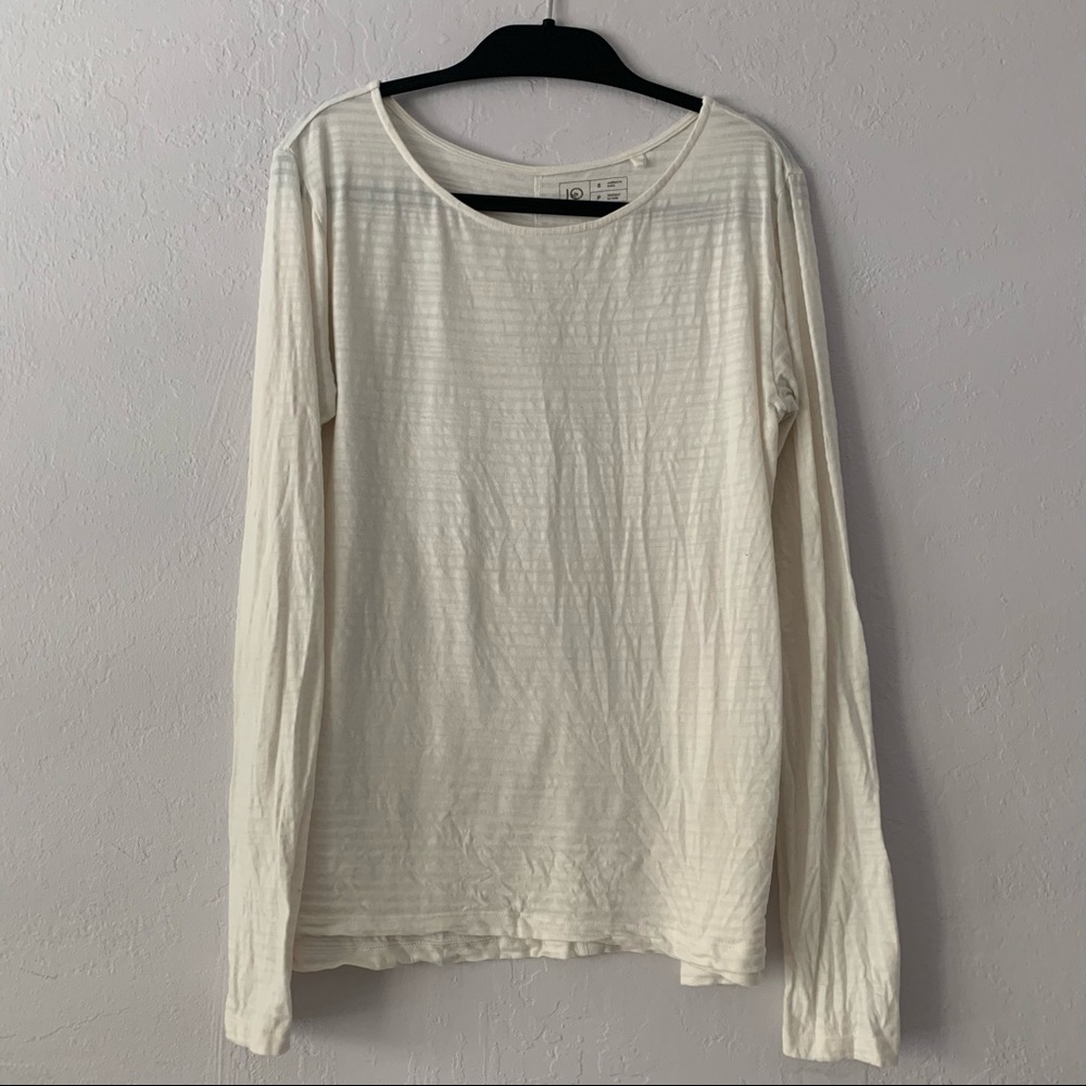 Tentree white long sleeve shirt